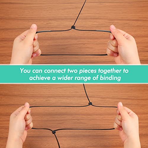 Shappy 18 Inch 50 Pcs Zip Ties Heavy Duty Strong Large Cable Wire Ties Zip Industrial Sturdy Wire, Awnings Tying Branches Bundling of Crops Fixed Water Pipes (Black) - color: Black, size: 18 inch