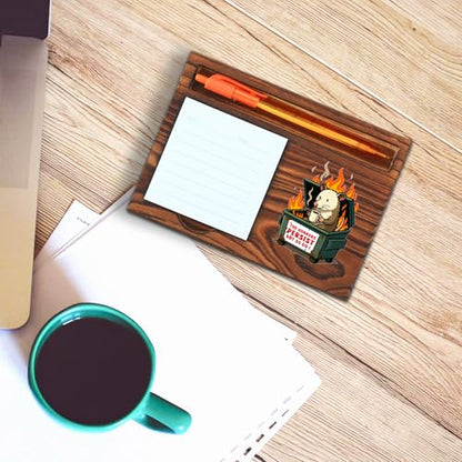 Encouragement Desk Gift for Coworker Friend, Funny Sticky Note Holder Office Desk Organizer, Memo Pad Holder Work Desk Accessory STYW6 - style: Encouragement Desk Gift