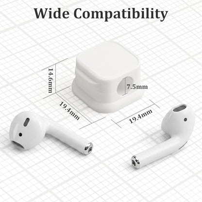 Mayski 12 Pack Magnetic Cable Clips, One-Hand Operation, Adhesive Cord Holder with Replacement Pads, 7.5mm Slot, for Home Office Desk, Car, Wall