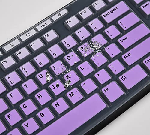 Keyboard Cover for Logitech MK295 MK270 K270 Keyboard, Logitech MK370 MK270 K270 Keyboard Skin Protector - Gradual Purple - color: Gradual Purple