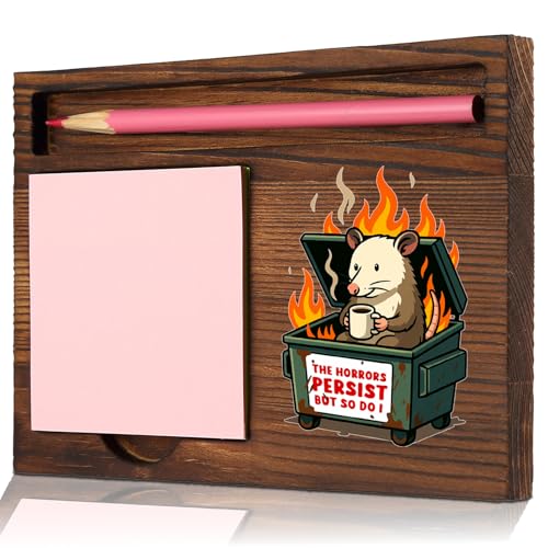 Encouragement Desk Gift for Coworker Friend, Funny Sticky Note Holder Office Desk Organizer, Memo Pad Holder Work Desk Accessory STYW6 - style: Encouragement Desk Gift