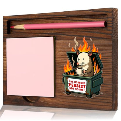Encouragement Desk Gift for Coworker Friend, Funny Sticky Note Holder Office Desk Organizer, Memo Pad Holder Work Desk Accessory STYW6 - style: Encouragement Desk Gift