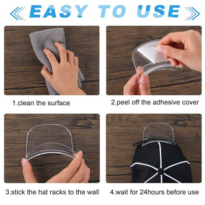 Wonderjune 30 Pcs Headphone Hanger Holder Desk Adhesive Headphone Hook Graduation Wall Hook Mount Strong Universal Acrylic Holder Hooks for General Purpose Game Earphone Controller(Clear) - color: Clear