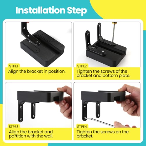 Wall Mount Stand with Shelf Compatible with Playground Game System Console & Remote – Space-Saving Wall-Mounted Organizer, Easy to Install