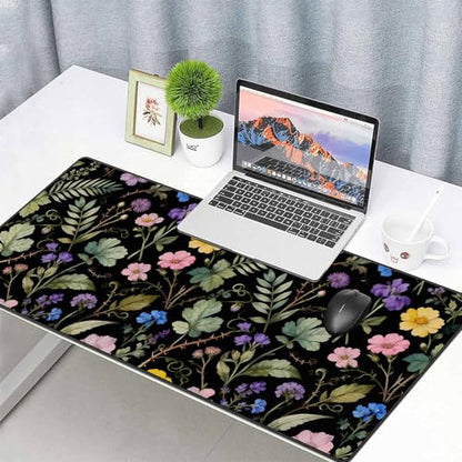 Large Computer Gaming Mouse Pad,XXL Gaming Desk Mat with Non-Slip Rubber Base, Stitched Edges | Keyboard and Mouse Pad for Office | Portable Desk Pad - color: Blue