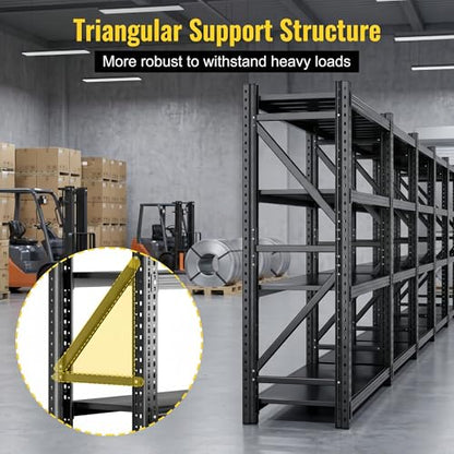 Heavy Duty Garage Shelving, 36" W x 16" D x 71" H, 3000 LBS Capacity, 4-Tier Adjustable Metal Storage Shelves, Reinforced Steel Storage Rack for Garage, Basement, Utility Room