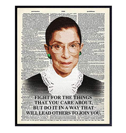 Jigsaw Wooden Puzzle 1000pcs Ruth Bader Ginsburg Wall Art Print Inspirational for RBG Fans Impossible Hard Difficult Challenging Puzzles for Adults,Funny Puzzles - color: Pt021