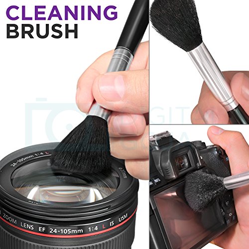 Altura Photo Camera Cleaning Kit - All Natural Lens Cleaner, Brush, Pen, Blower, Microfiber Cleaning Cloths, Tissue Wipes for Canon Nikon Sony Fuji Olympus Pentax Sigma Tamron DSLR Mirrorless Cameras - style: w/ 2oz. All Natural Cleaning Solution
