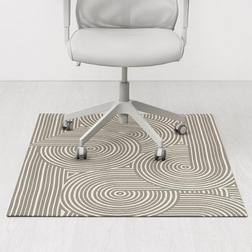 Anji Mountain Rug'd Office Chair Mat for Carpet & Hardwood Floor - Jacquard Woven, Anti-Slip Backing, Low Pile, Floor Protector Desk Chair Mat, Office Rugs for Rolling Chairs (Helsinki - 40" x 54") - color: Helsinki, size: 40" x 54"