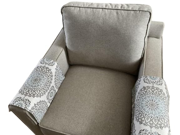 Set of Two arm Rest Covers only. Perfect for Furniture slipcover Furniture Protectors recliners Sofas loveseats Theater Chairs Office Chairs Housewarming Gifts. by: Bittlemen Furniture Co. - color: Blue Armrest