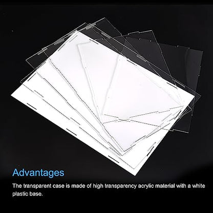MECCANIXITY Acrylic Display Case Box Clear Dustproof Protection Showcase 10x8.3x8.3 Inch for Collectibles Display - size: 10x8.3x8.3 Inch