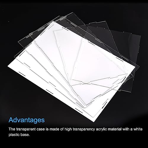 MECCANIXITY Acrylic Display Case Box Clear Dustproof Protection Showcase 12.2x8.3x12.2 Inch for Collectibles Display - size: 12.2x8.3x12.2 Inch
