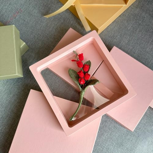 12PCS 3D Floating Frame Display Stand, Jewelry Box, Gift Box, Ornament Organizer, Small Travel Jewelry Box, PE Film Anti-Oxidation, Suspended Display Box Stackable (4.33 * 4.33, Type 2) - color: 4.33*4.33, Type 2