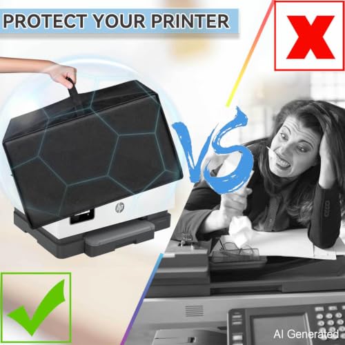 Universal Dust Cover For Printers, Made Of Heat-Resistant, Waterproof And Dust-Proof 600D Nylon Material, Compatible For HP Officejet Pro, For HP Deskjet, For HP Smart-Tank Series All-In-One Printers