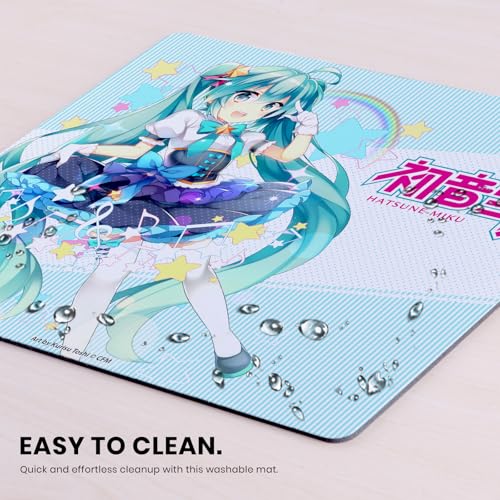 Head Case Designs Officially Licensed Hatsune Miku Stars and Rainbow Graphics 9.84 x 11.81 x 0.12 inches (250 x 300 mm) - S Gaming Office Desk PC Keyboard Mouse Mat Pad - color: Stars and Rainbow, size: 9.84 x 11.81 x 0.12 inches (250 x 300 mm) - S