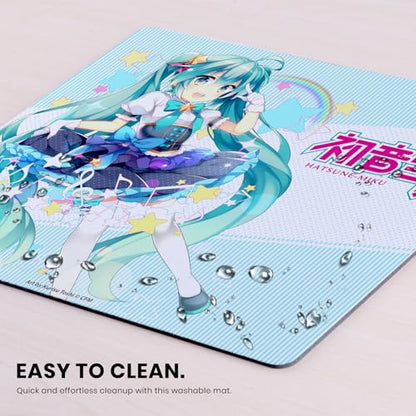Head Case Designs Officially Licensed Hatsune Miku Stars and Rainbow Graphics 9.84 x 11.81 x 0.12 inches (250 x 300 mm) - S Gaming Office Desk PC Keyboard Mouse Mat Pad - color: Stars and Rainbow, size: 9.84 x 11.81 x 0.12 inches (250 x 300 mm) - S
