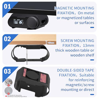 Under Desk Mount Holder for SteelSeries Arctis Nova Pro Wireless Base Station–Arctis Pro Wireless NOVA Magnetic Mount Secretlab MAGNUS Version ,Headphone Hanger Stand for Arctis Nova Pro Wireles - style: Base Station Mount Only
