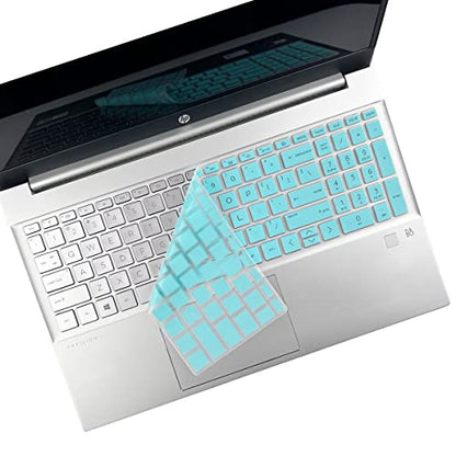 Keyboard Cover for HP Pavilion/HP Laptop 15-eg 15-eh 15-er 15-eg2078nr 15-eg0165st 15-eg0000 15t-er000 15-er0056cl 15-er0097nr 15t-eg000 15-eg100 15-eg1053cl 15-eg1073cl eg0050wm, HP 17-cn/cp - color: Hotblue(Regular Letters)