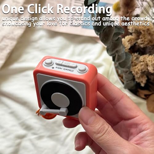 Retro Tape Recorder Keychain Portable Keychain Pendant Back Packaging Accessories For Music Enthusiasts