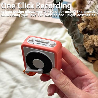 Retro Tape Recorder Keychain Portable Keychain Pendant Back Packaging Accessories For Music Enthusiasts
