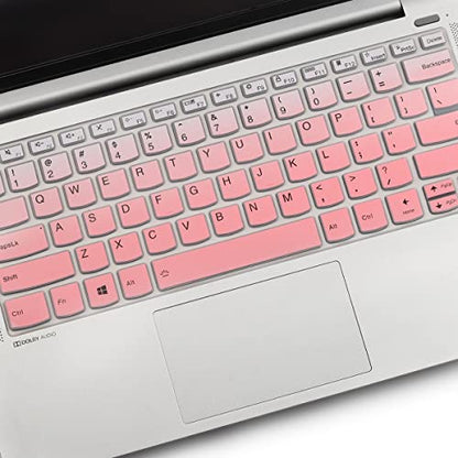 Keyboard Cover for Lenovo IdeaPad 5 5i 2-in-1 14", IdeaPad Flex 5 5i 14", IdeaPad Slim 5 5i 14", Ideapad 5 5i 14", Ideapad Pro 5 5i 14, Lenovo Slim 7 7i 14", Lenovo Yoga 7 7i 14" (Gradual Pink) - color: GradualPink