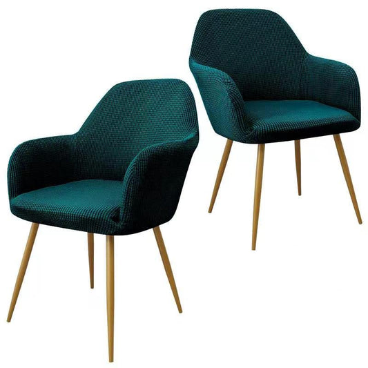 Yonus Dining Room Chair Slipcovers Parsons Chair Covers Sets Armchair Covers Removable Chair Protector Cover Seat Slipcovers for Living Room,ONLY Cover,NO Chair (2, Teal) - color: Teal, size: 2