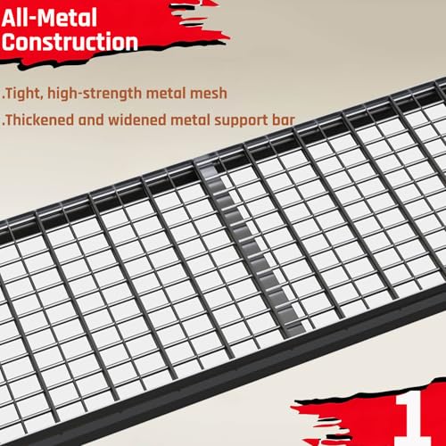 5-Tier Storage Shelves, 68" W Garage Shelving Heavy Duty Metal Adjustable Garage Shelves, Shelving Units Industrial Shelving for Warehouse, 68" W x 20" D x 84" H,Black - size: 68"Wx84"Hx20"D | 5 Tier