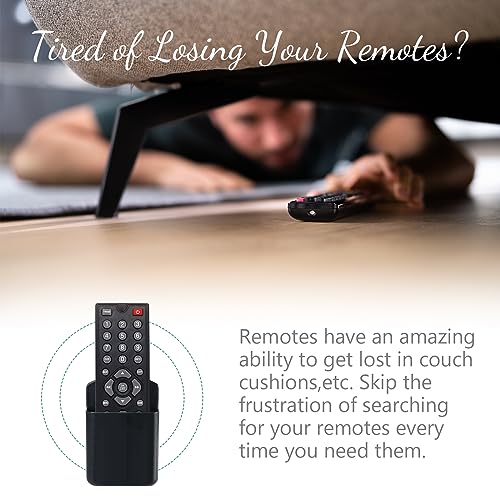 6 Pcs Remote Control Holder Wall Mount, TV Remote Holder, Self Adhesive Controller Holder, Wall Pen Holder Storage Accessories for Home Office School (3 White, 3 Black) - color: white&black-6pcs
