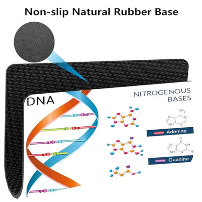 DNA Bases Science Mouse Pad, Educational Spiral Genetic White Desk Mat | Chemistry Biochemistry Biotechnology Design, Anti-Slip Rubber Base, Silky Smooth Surface, Cute Office/Gaming Mousepad - color: Color_CNm