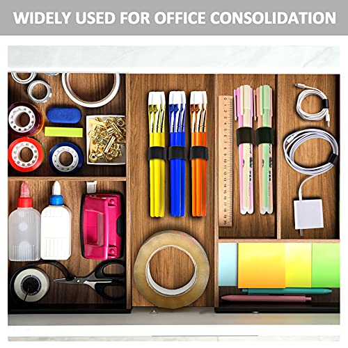300 Ft x 3/5 in, Cut to Any Length, Cable Ties, Wire Ties, Cord Straps Management, Easy to Use, Nylon, Double Sided Hook Loop, Self-Fastening, Reusable, Sturdy, for Office, Home, Black
