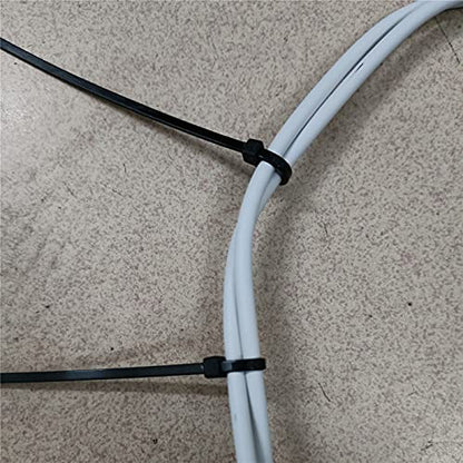 1000 pcs 4 inch Cable Zip Ties Heavy Duty, Premium Plastic Wire Ties with 18 LBS Tensile Strength, UV Resistant Cable Ties, Self-Locking Black Nylon Tie Straps - color: Black, size: 4 inch ( 3 x 100mm )