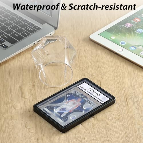 ZINHO Graded Card Case Magnetic Aluminum Alloy Slab Protector Display Case Fits BGS Cards, UV Protection (Black) - color: Black, style: BGS Card Case