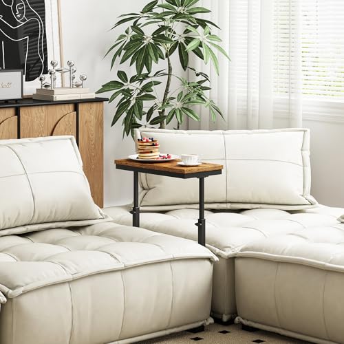 TUTOTAK End Table, Side Table, Tall Couch Table, Sofa Table, Living Room, Bed Room, Brown TB01BB0832 - color: Brown, size: 2 Pack, style: Ordinary