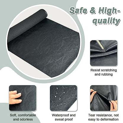 Recliner Headrest Cover Couch Headrest Protector for Recliner Chair Sofa Headrest Cover Faux Leather Recliner Chair Headrest Protector for Furniture Slipcovers Theater Seat (1Pcs)