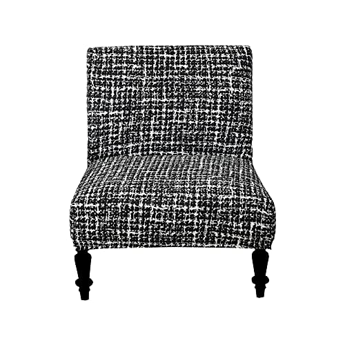 Eco-Ancheng Armless Chair Slipcover Removable Armless Accent Chairs Covers Washable Armless Slipper Chair Slipcover Printed Armless Chair Furniture Protector Covers for Living Dining Room Hotel - color: A8