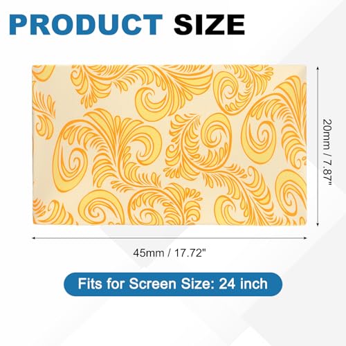 PATIKIL Monitor Dust Cover Anti-Static Dustproof Protective Cover Computer Screen Sleeve for 24 Inch Computer Monitors PC Desktop TV LCD LED HD Panel Case, Yellow - size: 24 Inch