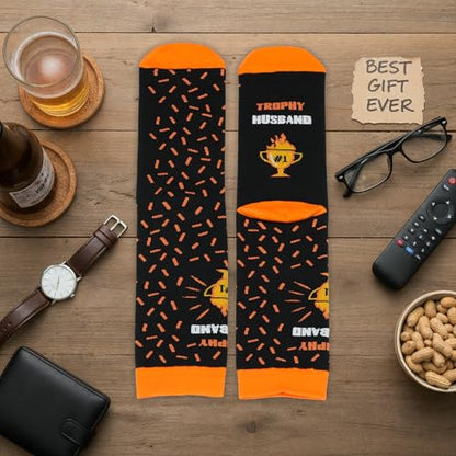 ZAGKOO Funny Socks for Men, Women - Stocking Stuffers for Men - color: Husband Sock 2