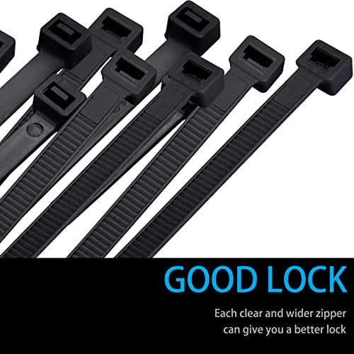 Long Zip Ties 36 inch Heavy Duty, Premium Black Large Zip Ties 36 inch Cable Ties with 175 lbs Nylon Zipties for HVAC Outdoor use, 12 PCS - color: Black
