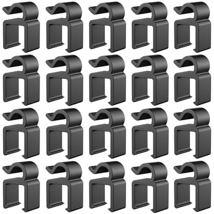 20 Pack Mic Cable Clips Microphone Cable Clip Mic Boompole Clips Wire Holder Organizer for Wired Microphone Arm Stand Vocal Dynamic Microphones Suspension Boom Scissor Mic Stand Desk Stand