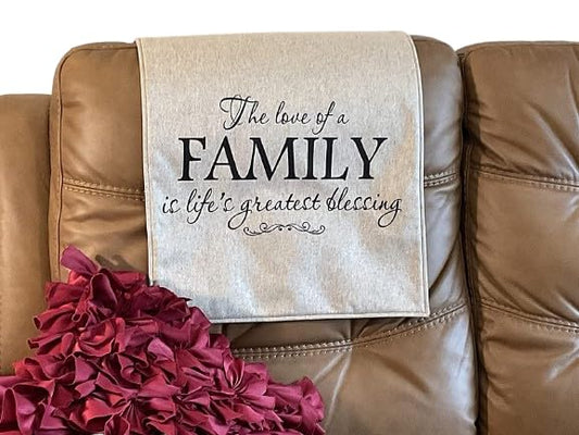 Headrest Covers for recliners Furniture slipcovers Furniture Protector headrest for Sofa Covers Theater Chairs Office Chairs Chair Pads Perfect for Gifts Made in USA.17x27By: Bittlemen Co (Family) - color: Family