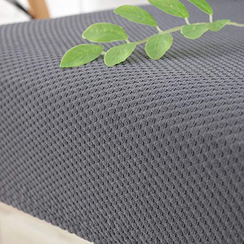Isccdy Removable Washable Office Chair Armrest Slipcovers Covers Pads (Gray) - color: Grey