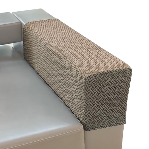 Couch Arm Covers for Sofa, Armrest Armchair Covers Stretch Recliner Chair Slipcovers, Set of 2 (Camel, Large) - color: Camel