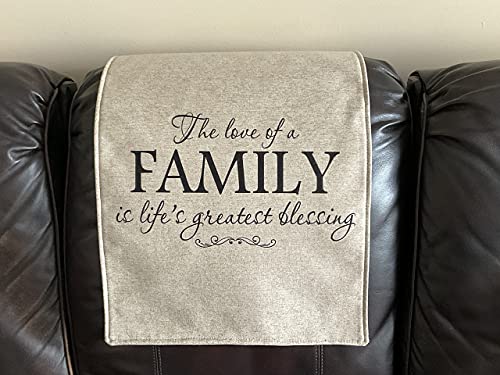 Headrest Covers for recliners Furniture slipcovers Furniture Protector headrest for Sofa Covers Theater Chairs Office Chairs Chair Pads Perfect for Gifts Made in USA.17x27By: Bittlemen Co (Family) - color: Family