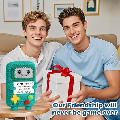 Funny Gifts for Best Friend Women Men, Friendship Gift for Him Her, Christmas Birthday Graduation Gifts for Friends Bestie BFF, To My Friend Thank You Gift, Positive Handmade Crochet Present - style: Friend