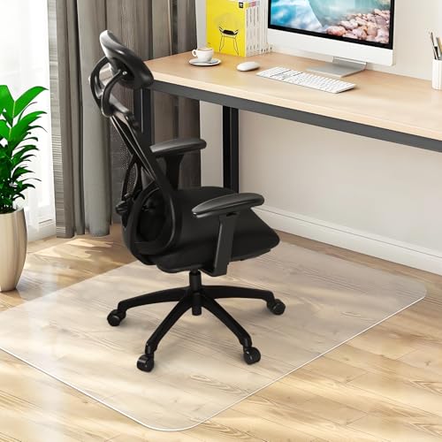 Chair Mat for Hard Wood Floors - Heavy Duty Floor Protector - Easy Clean (47''×59'') - size: 47" x 59" Rectangle (1pc)