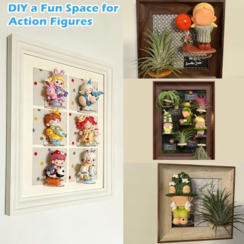 Acrylic Magnetic Display Shelves for Funko Pop - 2" Small Floating Magnet Shelf Sets of 4, Ideal for Action & Vinyl Figures, Refrigerator Pegboard Kitchen Decor - style: Magnetic-4PC