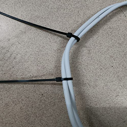Zip Ties 1000 pcs 8 inch Cable Zip Ties, Premium Plastic Wire Ties with 40 LBS Tensile Strength, UV Resistant Cable Ties, Black Nylon Tie Straps - color: Black, size: 8 inch ( 4 x 200 mm )