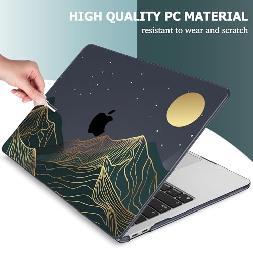 Mektron Case for 2026 MacBook Neo 13-inch A18 Pro chip A3404 Laptop Cover with 13-inch (Diagonal) Liquid Retina Display+ Keyboard Cover+ Screen Protector, Abstract Mountain C112 - color: Abstract Mountain C112