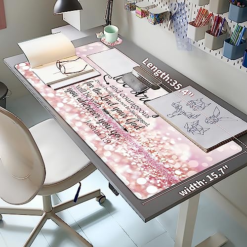 Extended Large Gaming Mouse Pad with Coaster 35.4 x 15.7 Full Desk Mousepad Stitched Edges Desk Pad Extended Large Gaming Mouse Pad for Desk Office Home Ultimate Gaming Desk Mat-Inspiration Quote - color: Inspiration Quote, size: 35.4L x 15.7W inches
