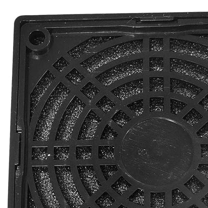 uxcell 2 Pack Fan Dust Filter Guard Grill Cover Black Plastic Computer Mesh for 80mm PC Case Fan